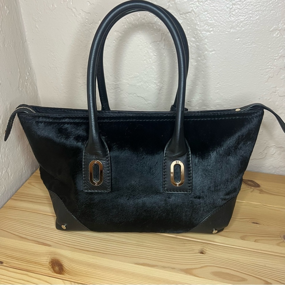 RETIRED- Henri Bendel Calfskin Satchel - Picture 3 of 6